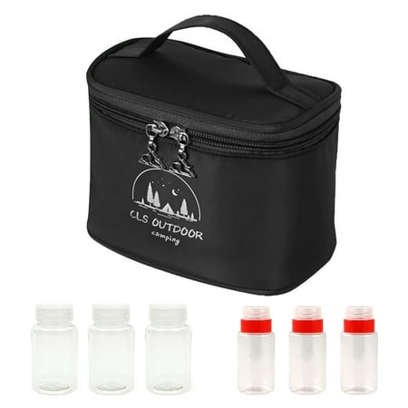 

BOOMTB Seasoning Dispenser for w/ Rotating Lid Travel Bag Pepper Shaker Condiment Dispe