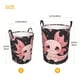 thumbnail image 3 of Balery Chibi Axolotl Sakura Fantasy Cesta de ropa redonda con asas, impermeable, independiente, para ropa, juguetes, dormitorio y familia-Medium, 3 of 6