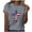 A406 Gray, variant on Mifsaly Womens American Flag Graphic Tee Crewneck Short Sleeve Summer Top 4Th Of July Loose Fit Patriotic Shirt S