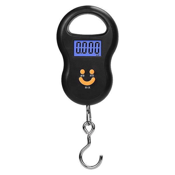 Báscula Digital para peces, gancho para colgar Postal, peso para equipaje, Lcd, Mini portátil, 110 libras Botao
