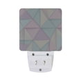 thumbnail image 5 of Yayeee LED Night Light for The Home Plug in With Light Sensors 2 Pack, Purple Geometric, 5 of 6