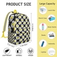 thumbnail image 5 of Bright Floral Design Backpack for School College Big Capacity Bookbag with Laptop Compartment Great Gift for Students Professionals, 5 of 5