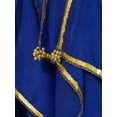 thumbnail image 6 of Alvivi Kids Girls Ballet Belly Yoga Dance Harem Pants Arabic Halloween Ruffle Trousers with Hip Scarf Royal Blue 9-12, 6 of 7