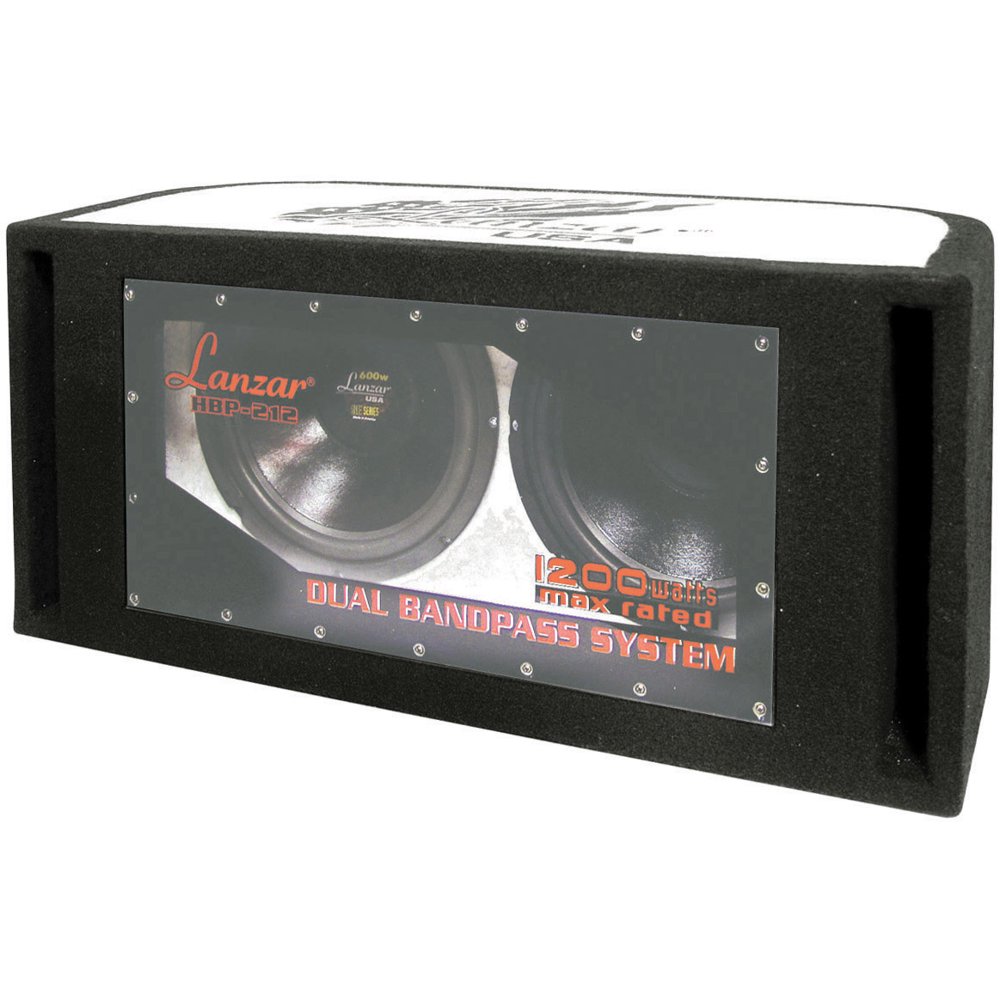 Lanzar HBP212 1200 Watt Dual 12Inch Bandpass Subwoofer System