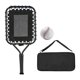 thumbnail image 3 of Práctica de béisbol Raqueta Essentials de béisbol Control y precisión Practicación portátil Practicante para padres con bolsa de almacenamiento mango negro, 3 of 8