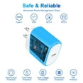 thumbnail image 3 of USB C Block,FiveBox 20W PD USB C Charger Block and 1pc Android Type C Cable USB C Charging Cable 6ft USB C Wall Charger Block USB C Brick Phone Charging Cord Type C Charging Block for Samsung,Blue, 3 of 8