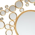 thumbnail image 3 of Baxton Studio Castiel Modern Glam and Luxe Antique Goldleaf Metal Bubble Accent Wall Mirror, 3 of 4