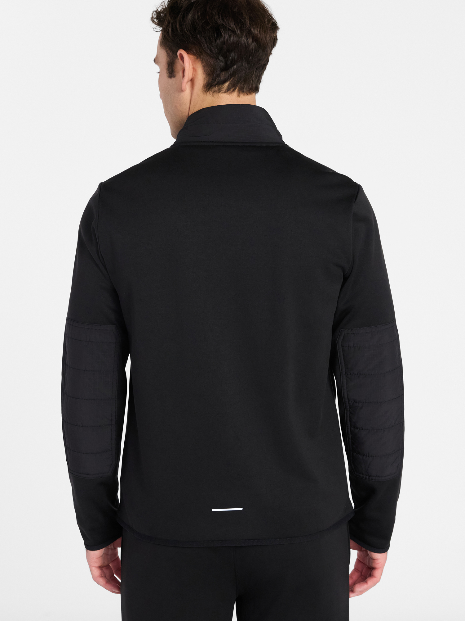 Athletic Works Men's and Big Men's Full Zip Mock Neck Hybrid Jacket, Size S-3XL