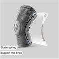 thumbnail image 5 of FrostHike 2pcs Knee Compression Sleeve - Professional Knee Brace. Elastic Knee Wraps Patella Stabilizer with Silicone Gel Spring Support. Knee Support Non-slip for Men Women (Black. Large), 5 of 5