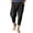 Black, variant on Vedolay Hiking Pants For Men Male Casual Fitness Running Trousers Drawstring Loose Waist Solid Color Pant,Black 3XL