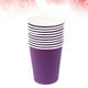 thumbnail image 2 of Vasos de papel desechables de colores para niños, Material de arte artesanal grueso, color morado oscuro, 100 Uds., 2 of 5