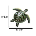 thumbnail image 2 of Marine Ocean Harmony Series Green Bermuda Elegant Sea Turtle Metal Wall Decor, 2 of 9