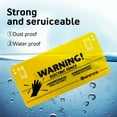 thumbnail image 2 of Electric Fence Warning Sign, 4 Pcs, Plastic Safety Sign for Farm & Home, 9.5 x 4.7 Inch, Yellow, 2 of 6