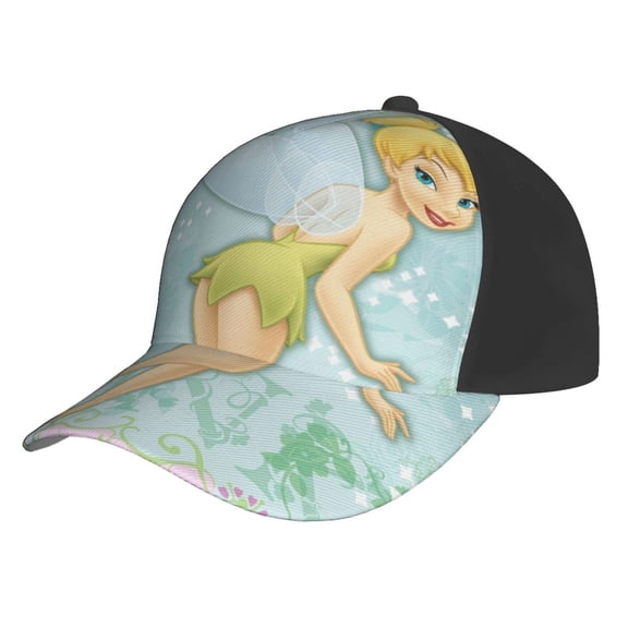 Unisex Tinker Bell Baseball Cap Adjustable Trucker Hat For Running Sports Hiking Camping