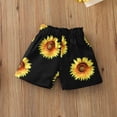 thumbnail image 5 of Dooleck Mamas Bestie Baby Girl Clothes Infant Ruffle Bodysuit Sunflower Shorts Outfit, 5 of 7