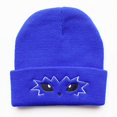 thumbnail image 4 of Gorros de punto con bordado de ojos bonitos de Pikachu de dibujos animados para hombre y mujer, gorros de moda de Hip Hop, gorro cálido de lana para invierno, 4 of 4