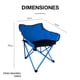 thumbnail image 2 of Silla plegable de playa CJR Camping y Exteriores Moderna Azul, 2 of 9