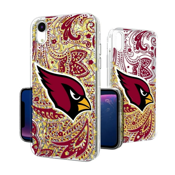 Arizona Cardinals iPhone Paisley Design Glitter Case