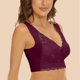 thumbnail image 5 of Sujetador de encaje con tirantes sólidos para mujer, ropa interior de poliéster, talla grande, 5 unidades, 5 of 8