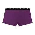 thumbnail image 3 of Plus Size Boxer Brief for Women High Waisted Love Letter Print Boyshorts Bottom Under Dress Full Coverage Underwear, 3 of 4