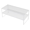 thumbnail image 3 of Tachiuwa Computer Stand Storage Organizer Practical for Home Bedroom Tabletop 2 Layer White, 3 of 9