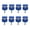 Blue, variant on YAHHU 8PCS Hard Top Quick Removal Fastener Thumb Screw Billet Aluminum M8 1.25 Thread Built-in D Ring Fit For Ford Bronco 2021+ 2/4 Door Exterior Automotive Mount Silver