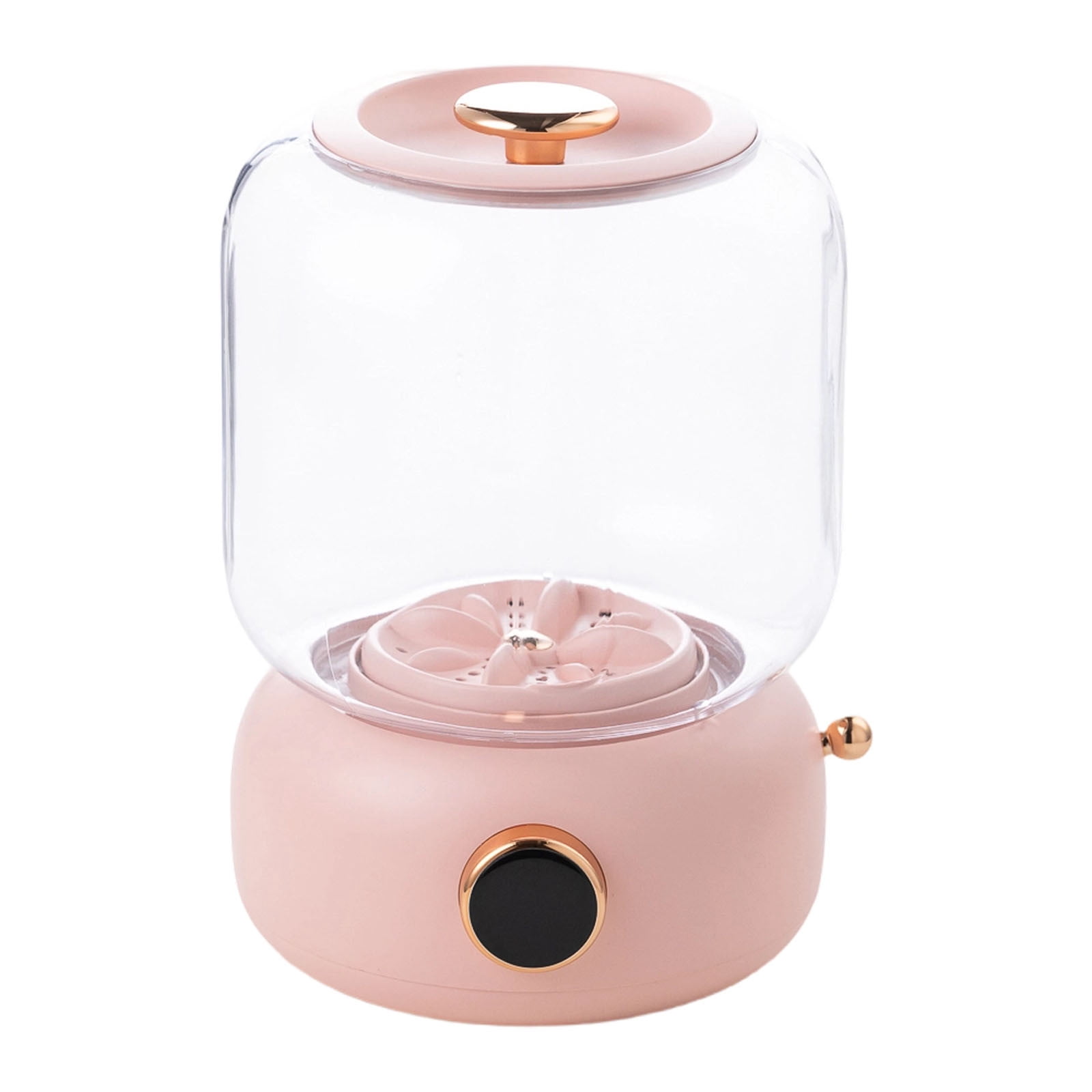 Portable USB Small Washing Machine - Rechargeable Personal Mini Washer with 3 Modes for Travel, Dorm, RV & Camping（Pink）