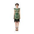 thumbnail image 2 of FASHOFT Halloween For Women Sequin Classic Victorian Style Role Play Stage Performance Fancy Dress For Holiday Party Halloween Green XXXXL, 2 of 5