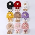 thumbnail image 6 of Baby Hat Sock Set Infant Hat & Sock Set Knitted Baby Hat & Socks Set Comfortable for Photoshoots & festival Gatherings, 6 of 8