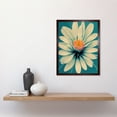 thumbnail image 2 of Chrysanthemum Floral Bloom Macro Flower in Teal and Pink Art Print Framed Poster Wall Decor 12x16 inch, 2 of 5