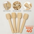 thumbnail image 6 of 40Pcs Honey Dipper Sticks -3.15Inch Mini Wooden Honeycomb Sticks, Honey Stirrer Stick for Honey Jar Wood Color Wood, 6 of 7