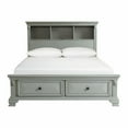 thumbnail image 2 of Picket House Furnishings Trent Queen Bookcase Storage Bed in White, 2 of 8