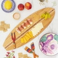 thumbnail image 4 of Totally Bamboo Surfboard Shaped Bamboo Serving and Cutting Board, 23" x 7-1/2", 4 of 7