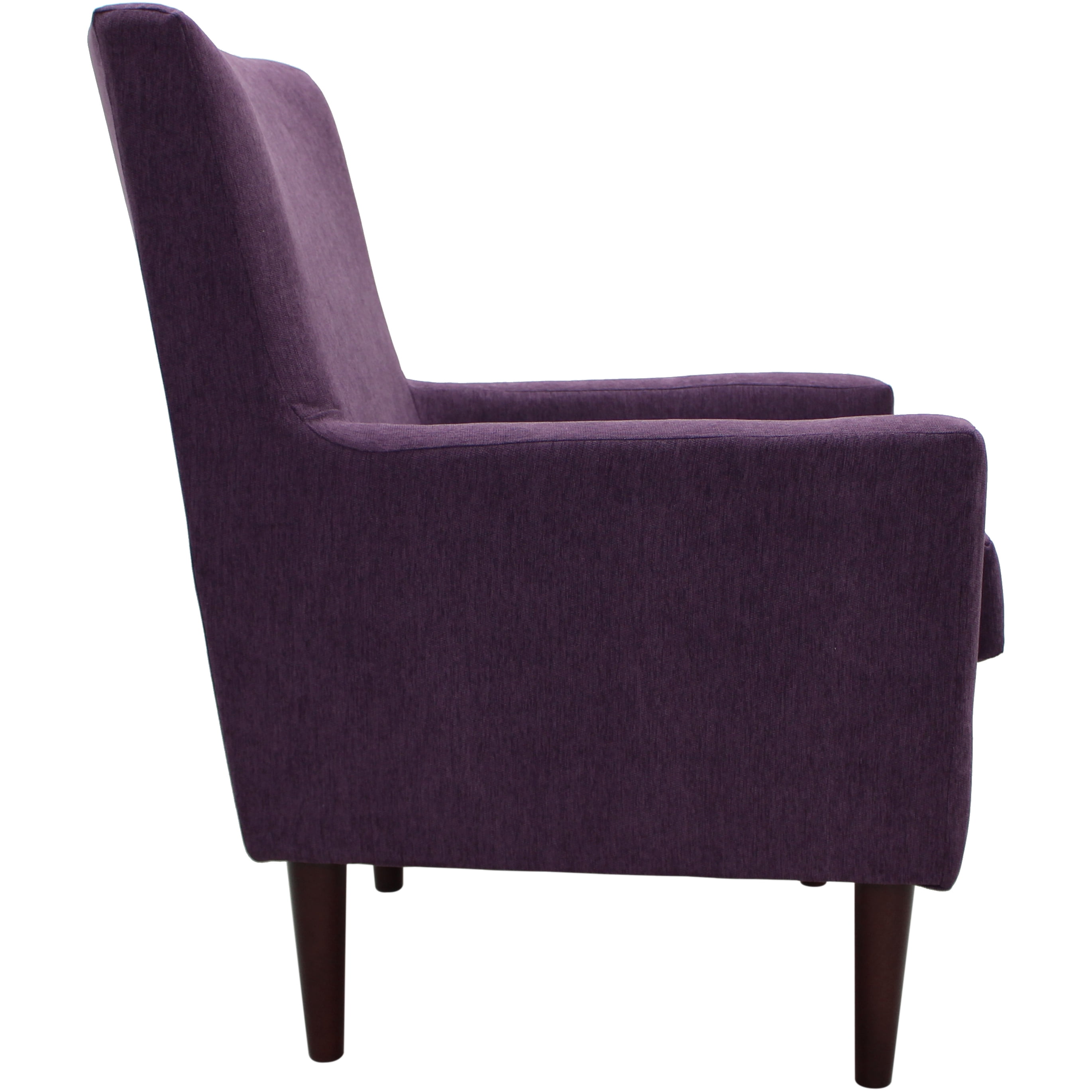 Fox Hill Trading Emma Lounge Chair, Eggplant