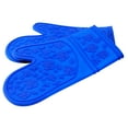 thumbnail image 3 of Le Chef  Ultra-flex Silicone Padded Kitchen Oven Mitts (Set of 2) Blue Diamond, 3 of 5