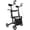 Black, variant on Aoemoe 2-in-1 Rollator Transport Chair, 450 lb Heavy-Duty, 19.8 lb Lightweight Folding Walker-Wheelchair Combo, Dual Brakes & Storage Bag, Red, Gifts for the Elders