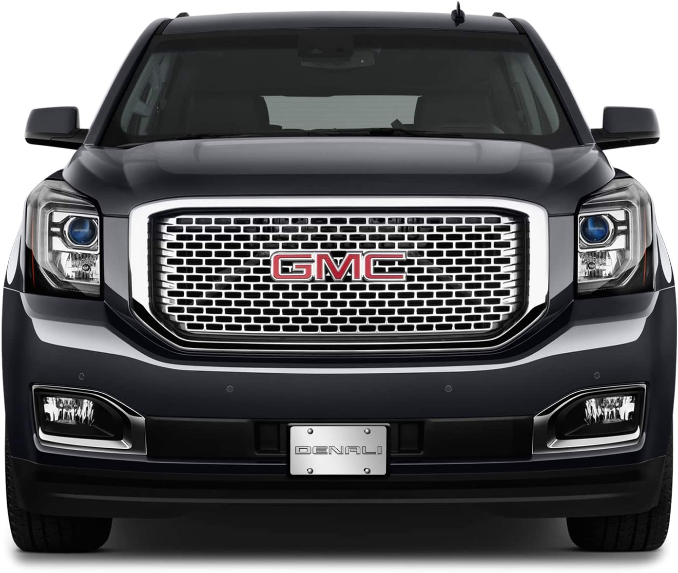 GMC Denali 3D Mirrored Chrome Stainless Steel License Plate - Official Licensed