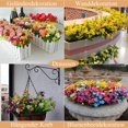 thumbnail image 4 of Flores artificiales, 2 manojos de plantas de balcón y de interior, flores de plástico., 4 of 5