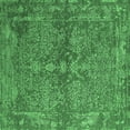 thumbnail image 1 of Ahgly Company Indoor Square Oriental Emerald Green Industrial Area Rugs, 3' Square, 1 of 4