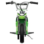 Razor MX400 Dirt Rocket 24V Electric Toy Motocross Dirt Bike, Green (2 Pack)