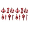 thumbnail image 2 of 14 piezas de dulces adornos colgantes de Navidad decoraciones para es de Navidad dijes divertidos bastón de de para Navidad año, 2 of 8