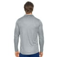 thumbnail image 3 of Expert Brand Men's Drimax Dri Fit Athletic Quarter Zipper Training Jacket, Heather Charcoal, XS, 3 of 5