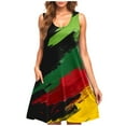 thumbnail image 1 of Vestido Casual de las Mujeres sin Mangas en Gradiente Cuello de Tripulación, Vestido Ligero de Primavera Y Verano de Poliéster, 1 of 5