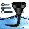 thumbnail image 7 of 80% off Wide Mouth Oil Funnel with Hose Extension Flexible Funnels for Automotive Use Removable Mesh Filter for Car Fuel, Transmission Fluid, Oil Change(2, Black), 7 of 7