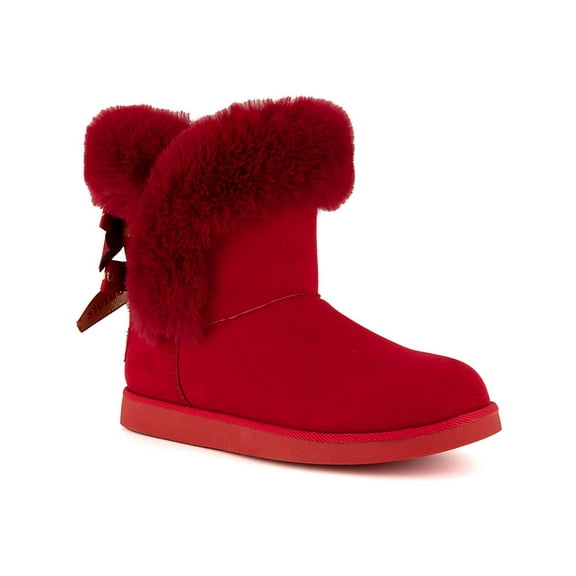 Juicy Couture Womens Faux Suede Cozy Winter & Snow Boots