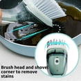 thumbnail image 6 of Dish Brush, 2 in 1 Dishwashing Brush with Sponge and Bristles, Refillable Soap Dispenser, Ergonomic Non-Slip Handle, Heavy Duty Scrubber for Pots, Pans, Sinks, Tiles, Kitchen Cleaning Tools, 6 of 9