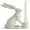 Candle HolderB, variant on Easter Sculpted Bunny Candle Holder, Resin White Easter Decoration Rabbit Ornaments Spring Courtyard Lawn Garden Tabletop Sculpture, Bunnies Decoration for Easter Celebration