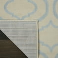 thumbnail image 6 of Nourison Jubilant Modern Moroccan Ivory/Blue 2' x 4' Area Rug, (2' x 4'), 6 of 9