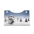 thumbnail image 4 of Kdxio Snowman And Christmas Tree Print Tissue Box Cover,Modern PU Leather Rectangular Tissue Box Holder for Bathroom Living Room Bedroom Office Desk Car Home, 4 of 9