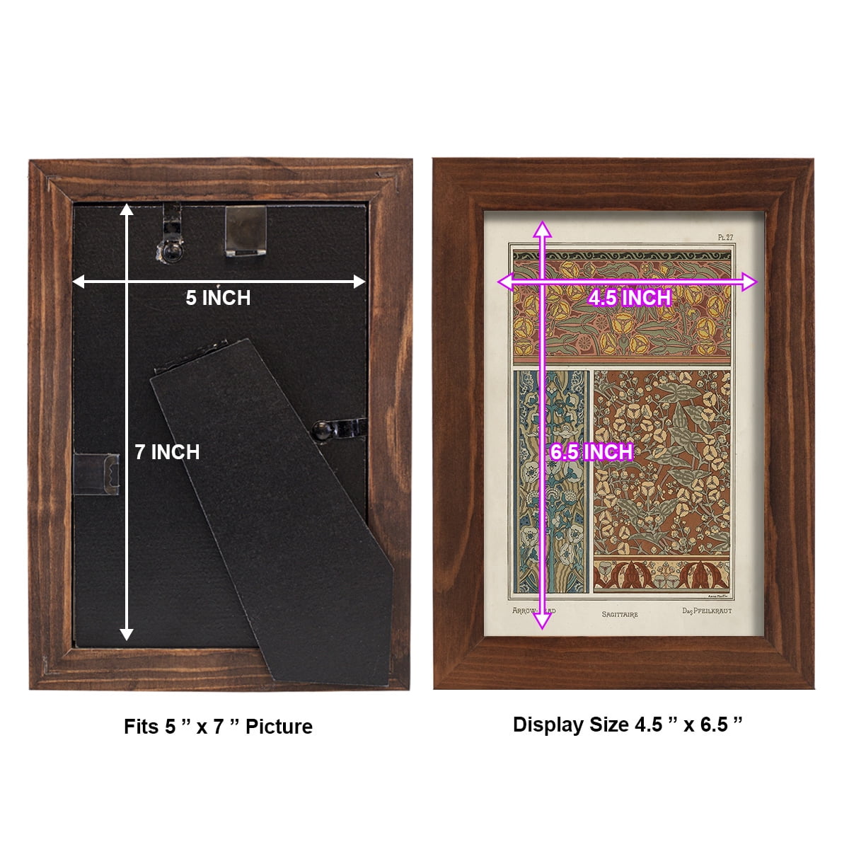 Nouveau Decorative II - Framed Print w/glass - Chestnut